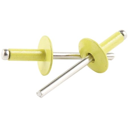 ALLSTAR Large Head Aluminum Rivet; Yellow, 250PK ALL18181